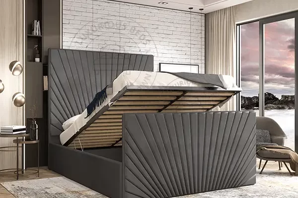Airstream Gas Lift Ottoman Storage Bed Frame