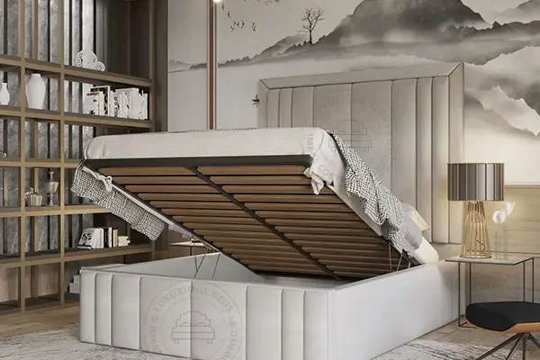 Lisha Ottoman Gas Lift Bed Frame King Size