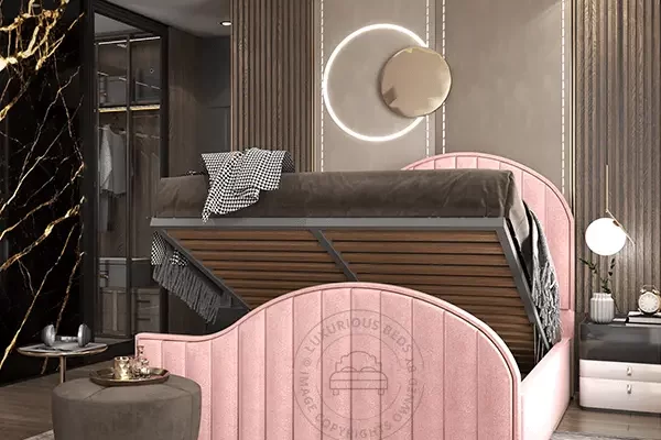Art Deco Ottoman Storage Bed Frame uk