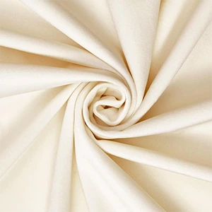 Cream Plush Velvet Swatch - Bed Fabric Sample