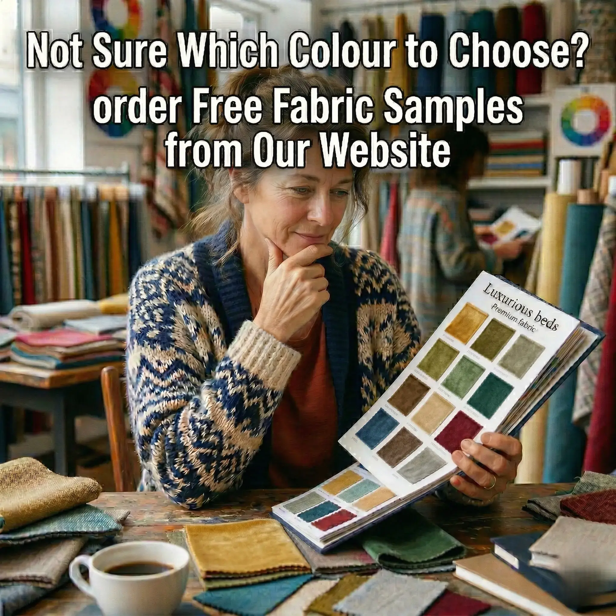 Luxurious Beds Plush velvet Swatch..