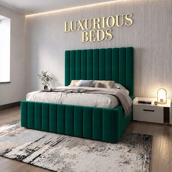 double Emerald Green bed frame