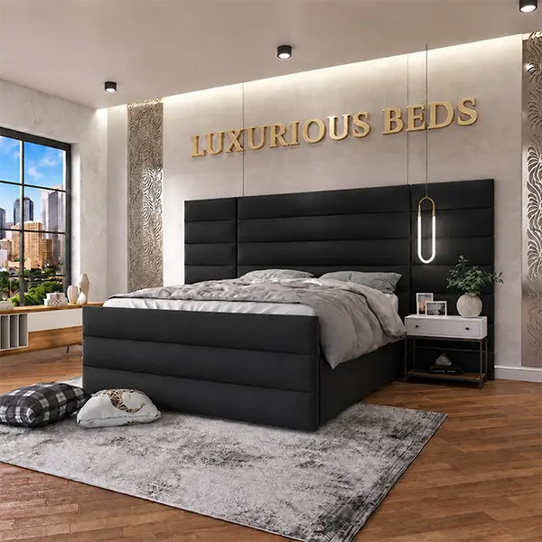 extended headboard bed frame